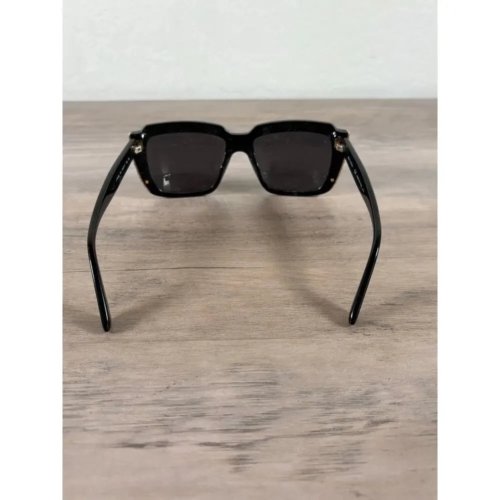 ETRO ET655S‎ 001 54 17 140 Black Silver Women's Sunglasses Italy EUC